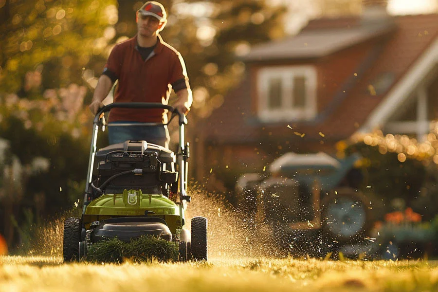 the lawn mower